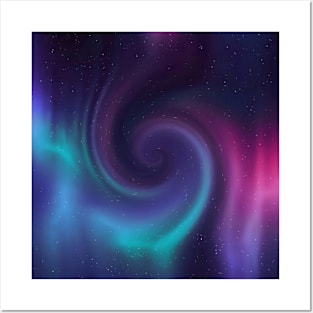 Galaxy Space Rainbow Girly Posters and Art